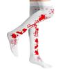 Horrific Bloody Gloves Thigh High Stockings Scary Halloween Cosplay Costume Accessories for Masquerades Carnivals Party