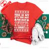 Its Too Hot for Ugly Best Christmas Shirt Happy New Year Xmas Party Letters Printed Tshirt Tops Unisex Commuter Shortsleev
