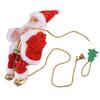 ABIY Happy New Christmas Decorations Santa Claus Automatic Climbing On Rope For Home Indoor Shop Xmas Gift Wall Window