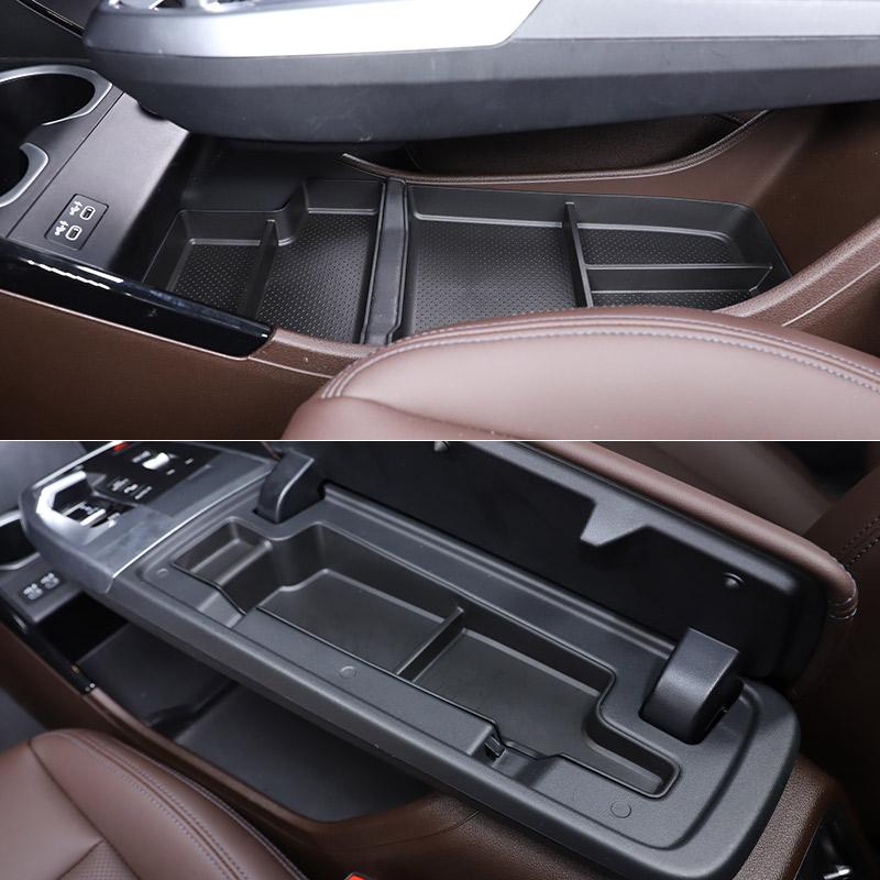 BMW X1 U11 2026-2026 için TPE Siyah Araba Orta Konsol Bardaklık Saklama Kutusu Araba İç Aksesuarları