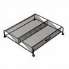 Rolling Shoe Storage Organizer Metal Mesh for Bedroom