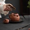 250ml Puffer Fish Purple Clay Pot Handmade Teapots Kung Fu Teaware Kettle Ornaments Tea Pets Ceramics Tea Pots Tea Making Tools