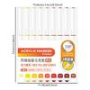 9 Color Acrylic Paint Pen with Brush Tip Liquid Acrylic Paint Marker Pen for Journaling Painting Coloring Card Making