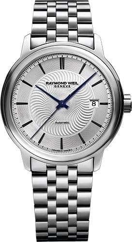 

Watch MAESTRO Silver Dial Stainless Steel Sapphire Glass Mechanical 50M Water Resistant Switzerland [Raymond Will] 39.5MM 2237-ST-65001 Men s [Item] срібний