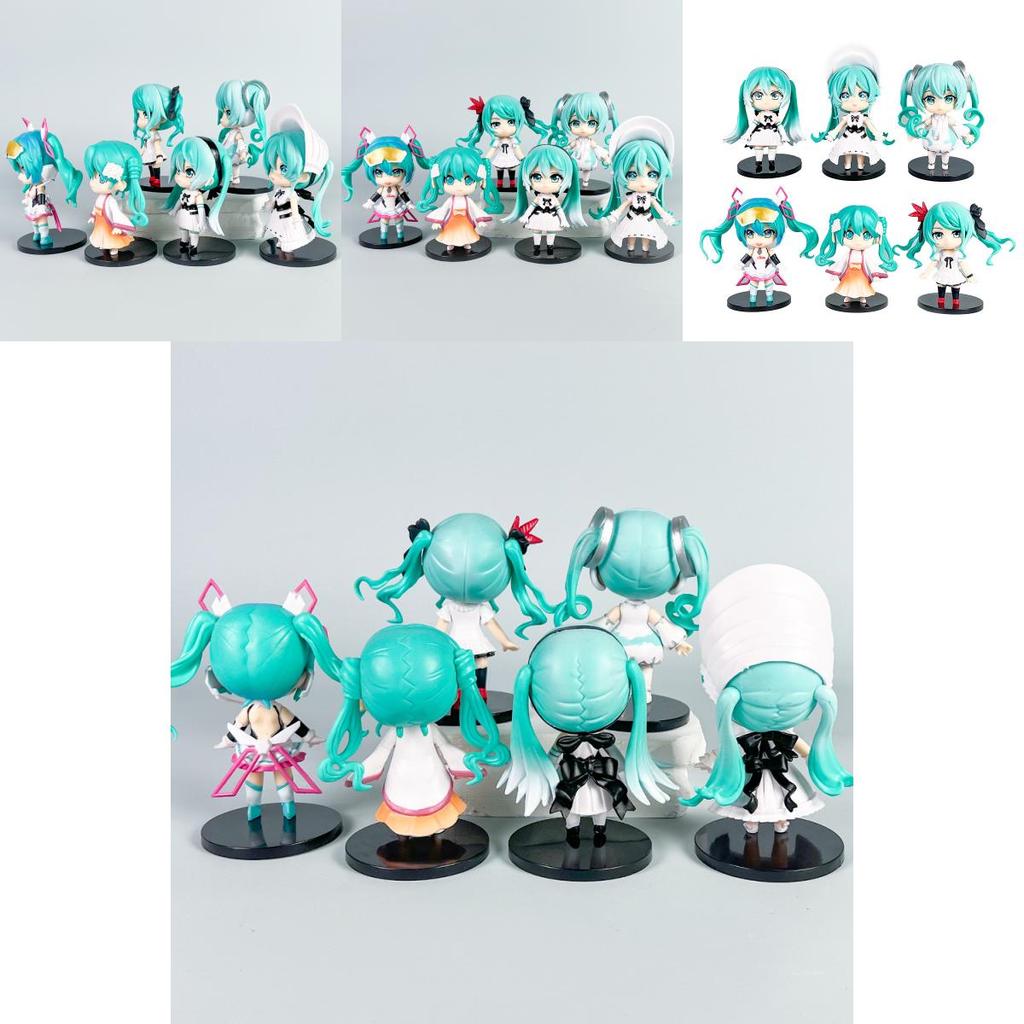Hatsune Miku Chibi Pvc Figures Pack With Assembly For Collectors And Gift