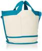 Small Tote Bag with Shoulder SN DELI Organic Cotton A 1369 Cyan [Rootote] Women's