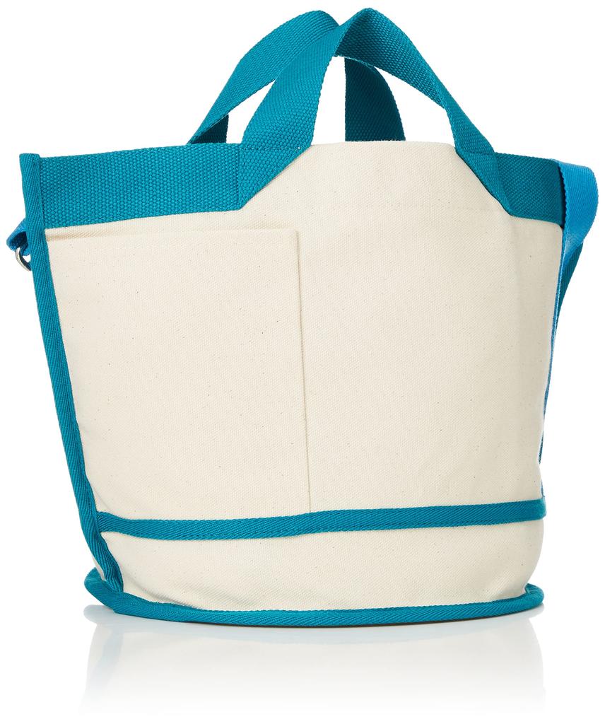 Small Tote Bag with Shoulder SN DELI Organic Cotton A 1369 Cyan [Rootote] Women's