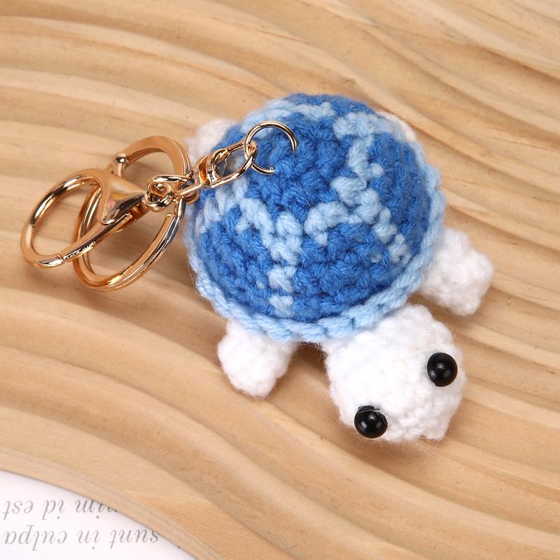 

В язаний гачком брелок-черепаха: Мультяшний кулон для сумки та лялька-підвіска для автомобіля