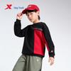 Xtep Children's Trendy Patchwork Pullover Sweatshirt