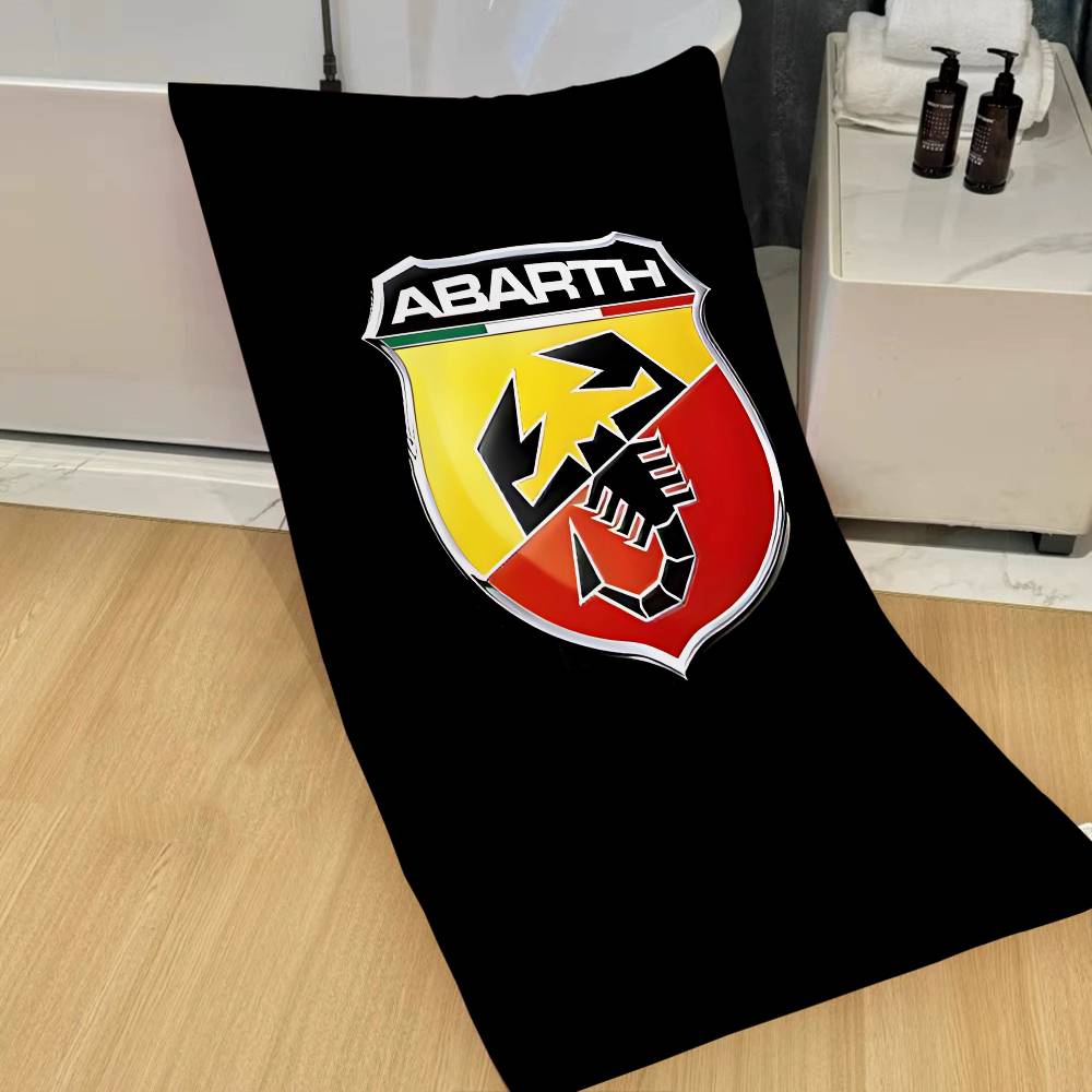 A-AbarthS-S LOGO Microfiber Beach Towel Absorbent Quick Dry Soft Yoga Swimming Resort Mountain Climbing Towel