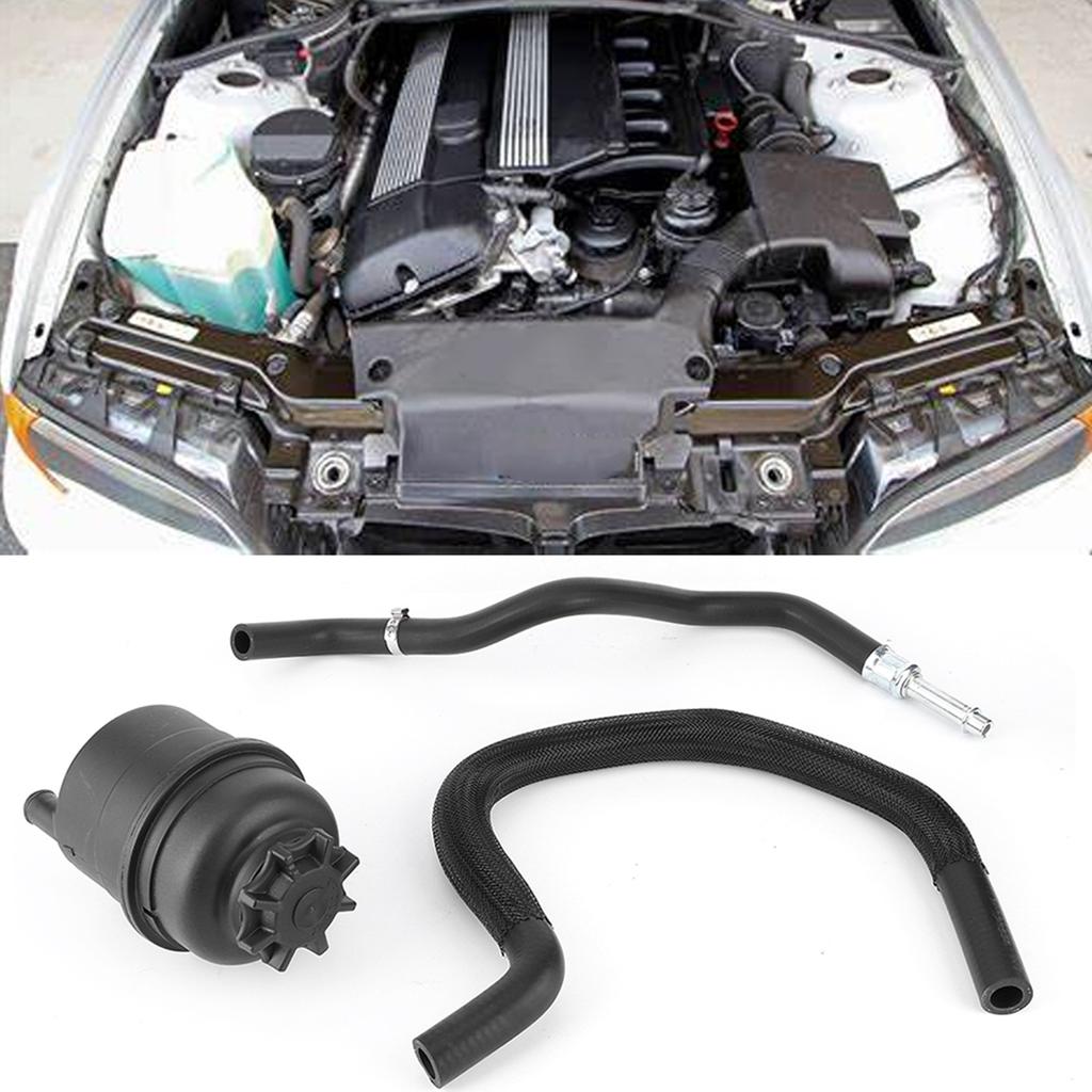 3Pcs Set Power Steering Reservoir Hose Kit 32411097164 Fit for E46 323i 325i 330i