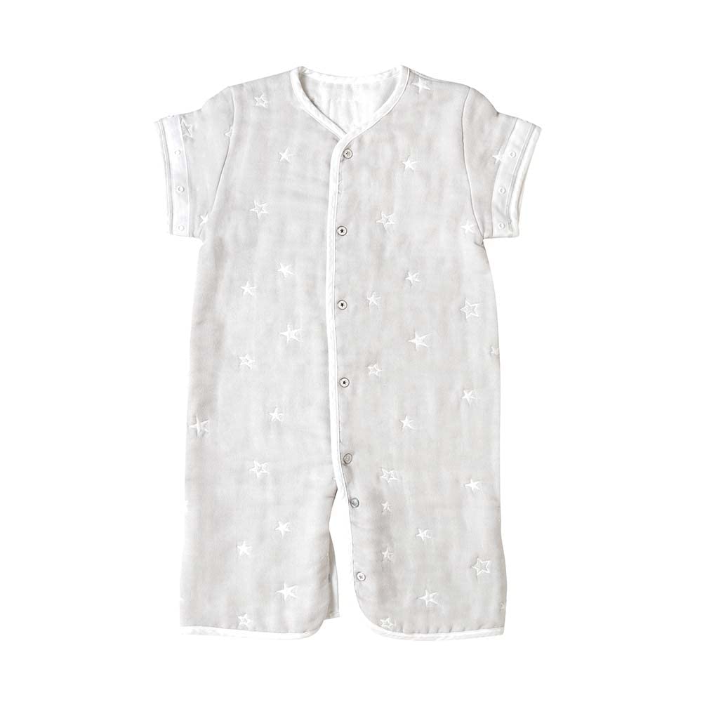 Flauschiger Gaze-Schlafanzug, 6-Wege-Stil, Grau, 22151035 [10 Monate]