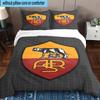 Set Biancheria da Letto Stampato 3 Pezzi Wolf Football Club Roma Copripiumino Chiusura Include 1 Copripiumino & 2 Federe Set Biancheria da Letto Arredamento Casa Regali