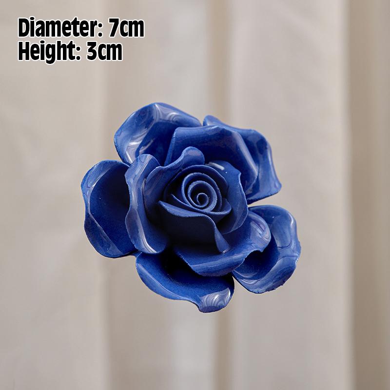 Artificial Flower Ceramic Handmade Fake Flower Art Floral Home Decor Wedding Party Prop Festivity Occasion Valentine's Day Props