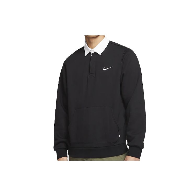 

Мужские флисовые поло с длинными рукавами Nike SB, черные CN5675-010