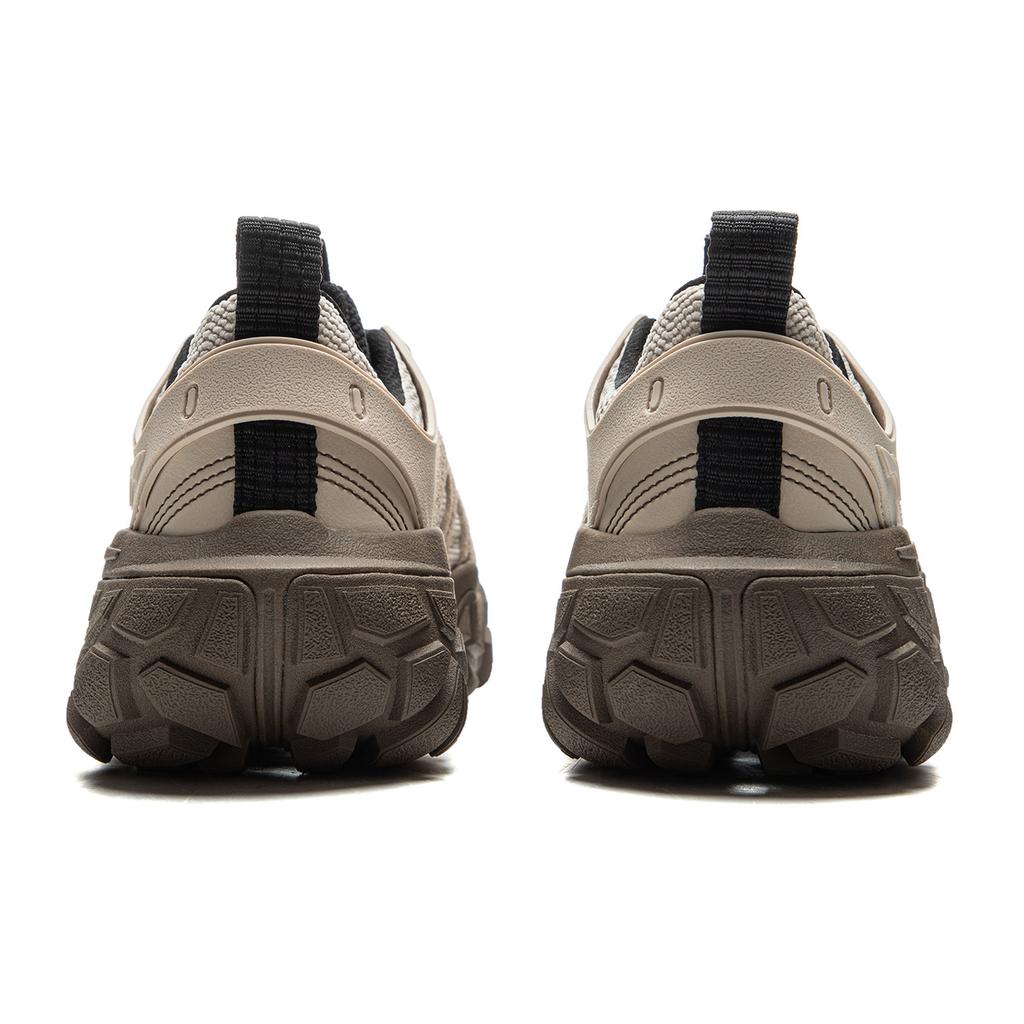 Li Ning Sand Dune Cushioning Slip Resistant Abrasion Resistant Breathable Height Increasing Low Top Casual Shoes Men's AGCU435-1