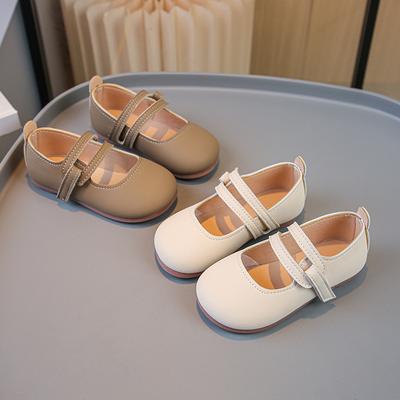 Mädchen Lederschuhe Kleinkinder Kinder Ballerinas Frühling Herbst Prinzessin Süße Kleine Kinder Mary Janes Lässig Einfarbig 21-30 Weiches PU