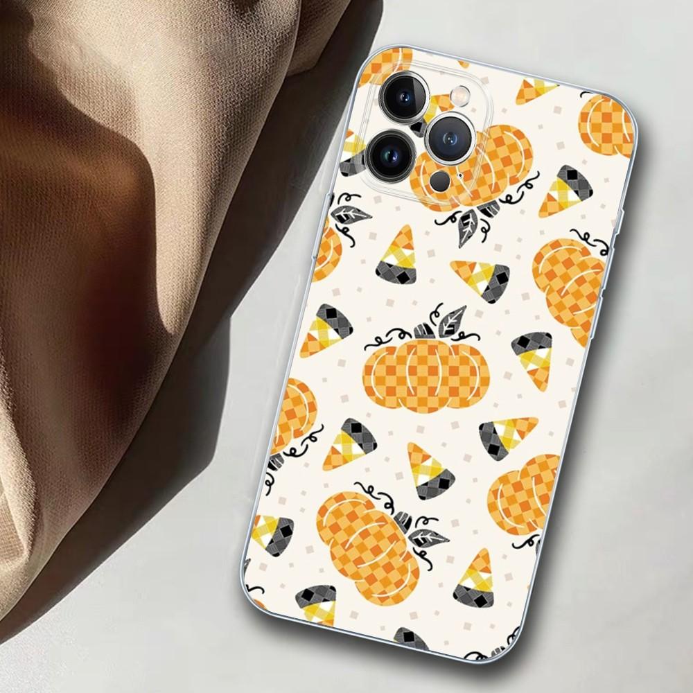 Pumpkin Phone Case For iPhone 14 11 12 13 Mini Pro XS Max Cover 6 7 8 Plus X XR SE 2020 Funda Shell