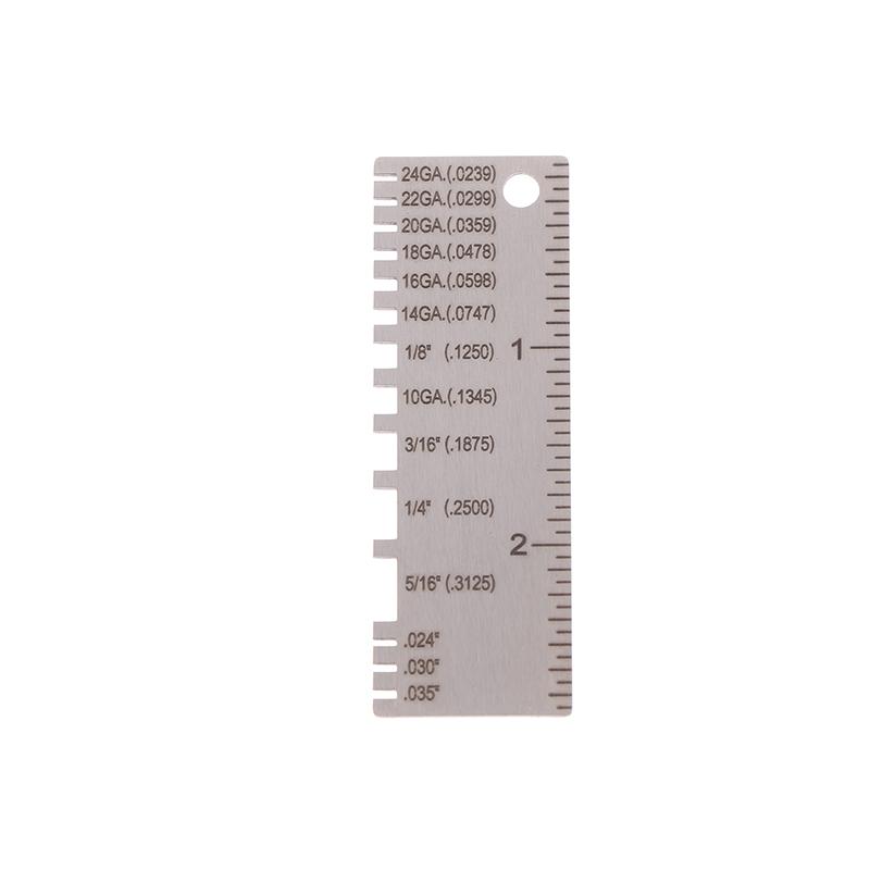 

0-36 Round Awg Swg Wire Gauge Thickness Ruler Gauge Diameter Stainless Steel Measurer Tool Welding Inspection Wire Gauge