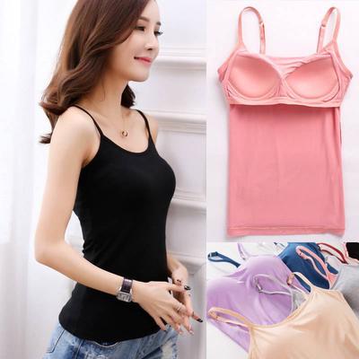 Fashion Lady Sexy And Comfortable Vest Without Rims With Chest Pad Sports Home Camisole