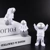 3pcs Plastic Astronaut Statue Statue Astronaut Sculpture Educational Toy Desktop Home Decoration Astronaut Model Children's Gift