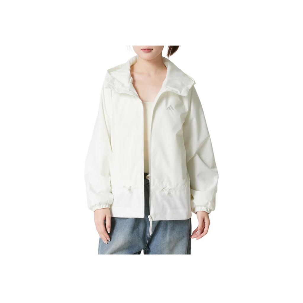 adidas Windproof Water-Repellent Zippered Woven Hooded Long Sleeve Jacket Women Jackets KS2809