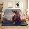 Dragon Maiden Flannel Blanket Throw Blanket Soft Warm Sofa Bed Camping Home Decor Unique Christmas Gift C9211351