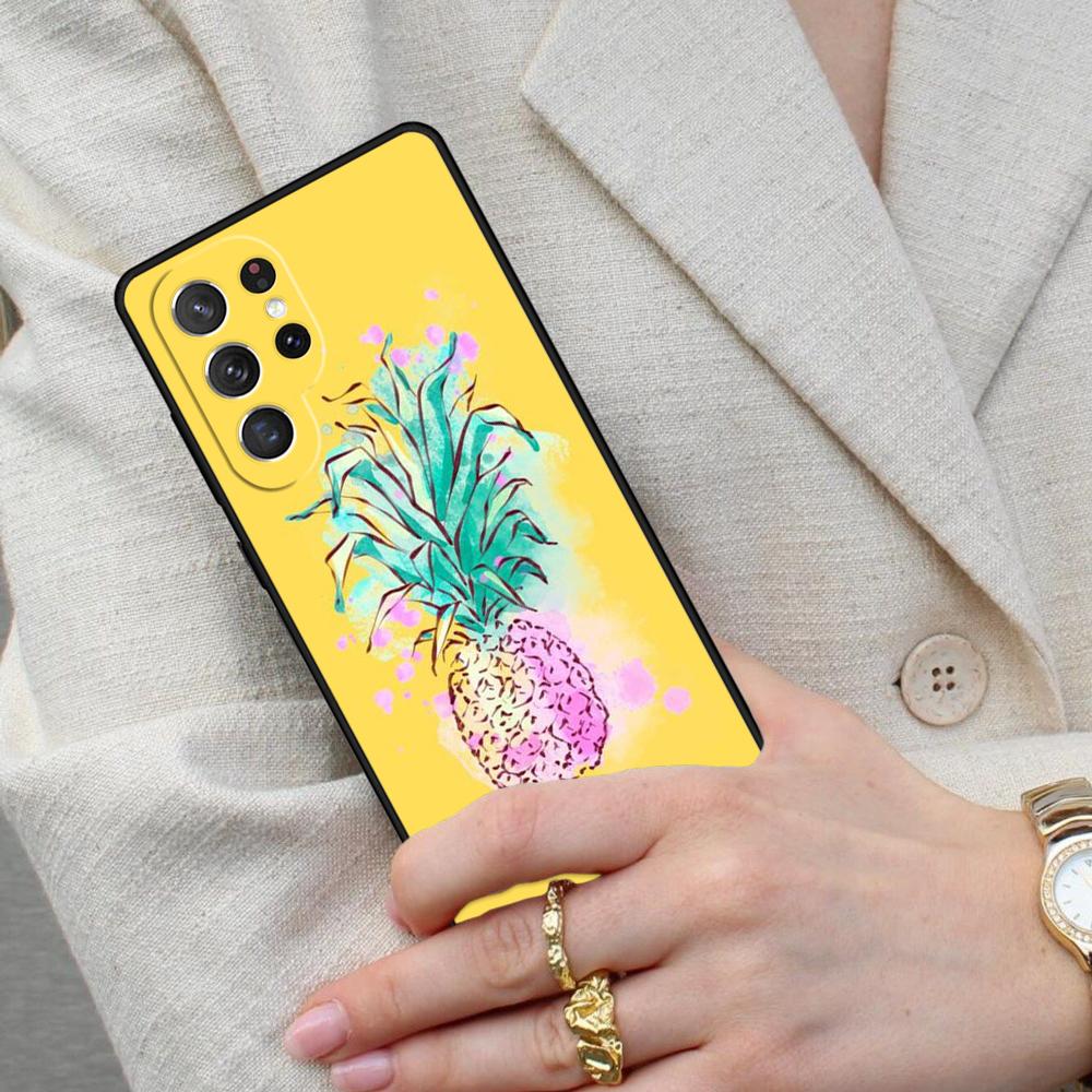 Summer Fruit Pineapple Cell Phone Case for Samsung Galaxy S26 Ultra S25 S24 S23 S22 S21 S20 Note10 Cover