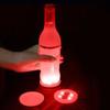 TABLE SET,Red--Mini LED Luminous Coasters, Luminous Stickers For Christmas Bottle, Bedside Table, Bar, Vase Of