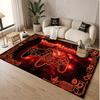 Game Controller Theme Soft Crystal Velvet Rug Custom Name & Text Print Non Slip Floor Rug for Bedroom Living Room