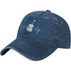 Violin Heartbeat Baseball Cap Washed Cotton Adjustable Curved Brim Dad Hat for Unisex