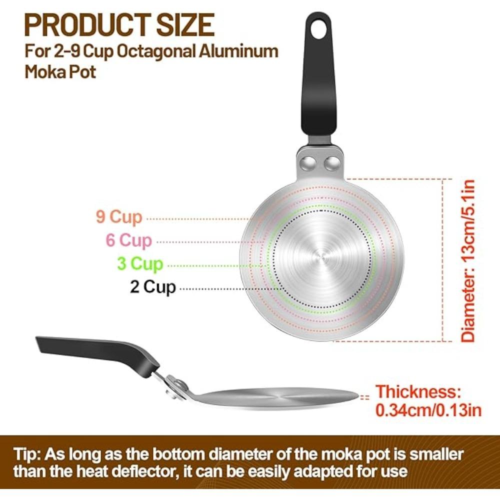 Gas Stove Heat Diffusers, Moka Pots, Induction Cooktop Adapter Plates, Induction Cooktop Adapter Plates, Cookware Accessories