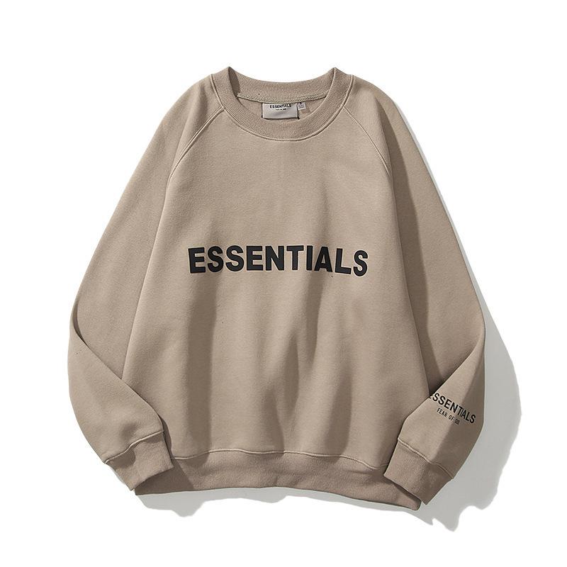 Fear of God Essentials Unisex Fleece Hoodie - Trendy Printed Sweatshirt