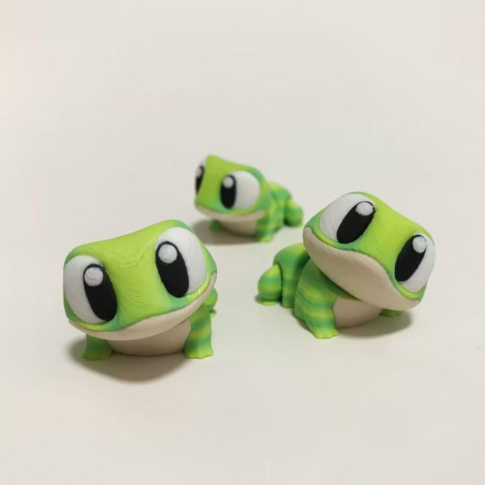Collection Simulation Gecko Frog Model Joint Movable Frog Animals Ornaments  Computer Ornament