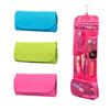 Women' Portable Hanging Travel Toiletry Bag - Compact Folding Cosmetic & Makeup Organizer with Hanging Hook, Lightweight for Airplane, Camping, Gym