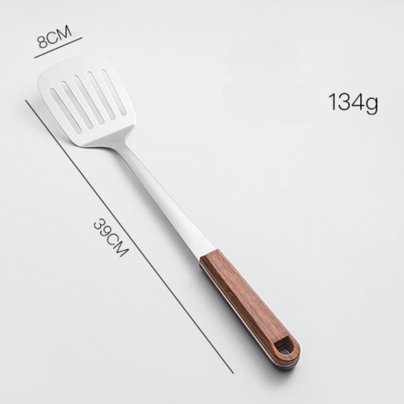 HANYANG Stainless Steel Stir-fry Spatula Large Soup Spoon Thickened Handle Spatula Cookware