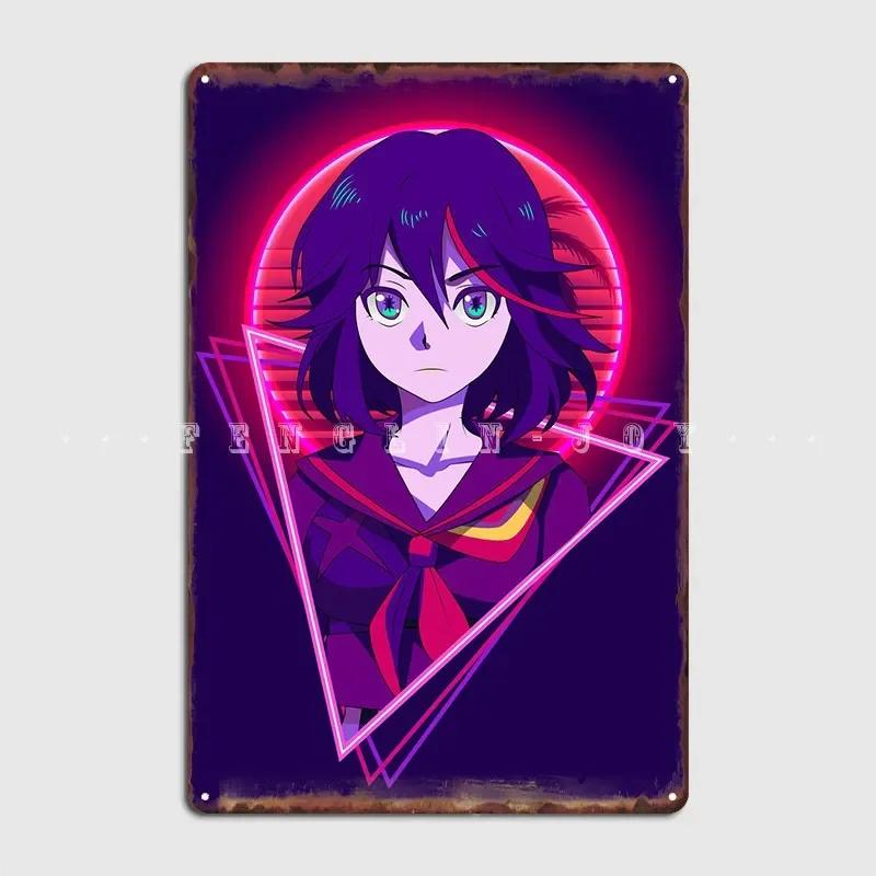 Kill La Kill Ryuko Matoi Metal Plaque Poster Wall Pub Party Create Plates Tin Sign Poster