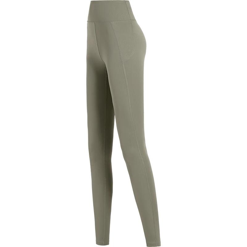 CAMEL Women s High-Waist Tummy Control Sun-Protective Quick-Dry Cropped Leggings XL
