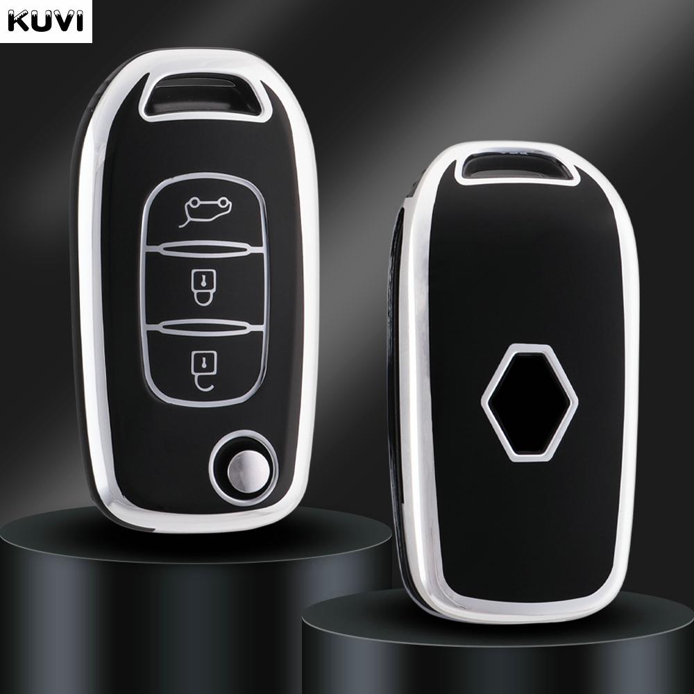 TPU Auto Klappschlüssel Hülle Schale Für Renault Kwid Kadjar Captur Megane Sandero Stepway Logan Clio 5 Arkana