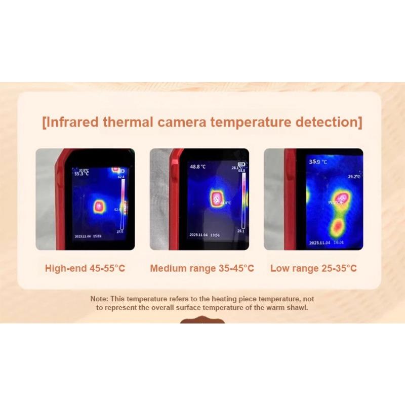 Washable Wearable USB Heating Blanket 3 Modes Foldable Electric Heating Pad Quickly Heating Zipper Closure