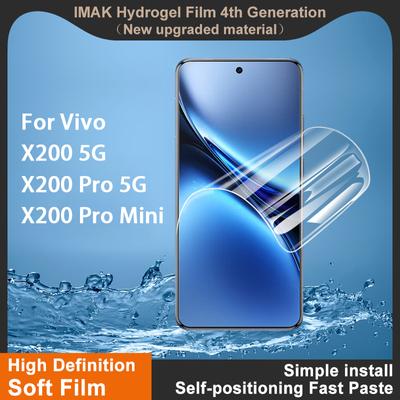 For Vivo X200 Pro Mini 5G Glass IMAK Hydrogel Film 4th Generation Full Coverage Screen Protector