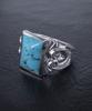 Josilver Sprout Square Ring (Turquoise)