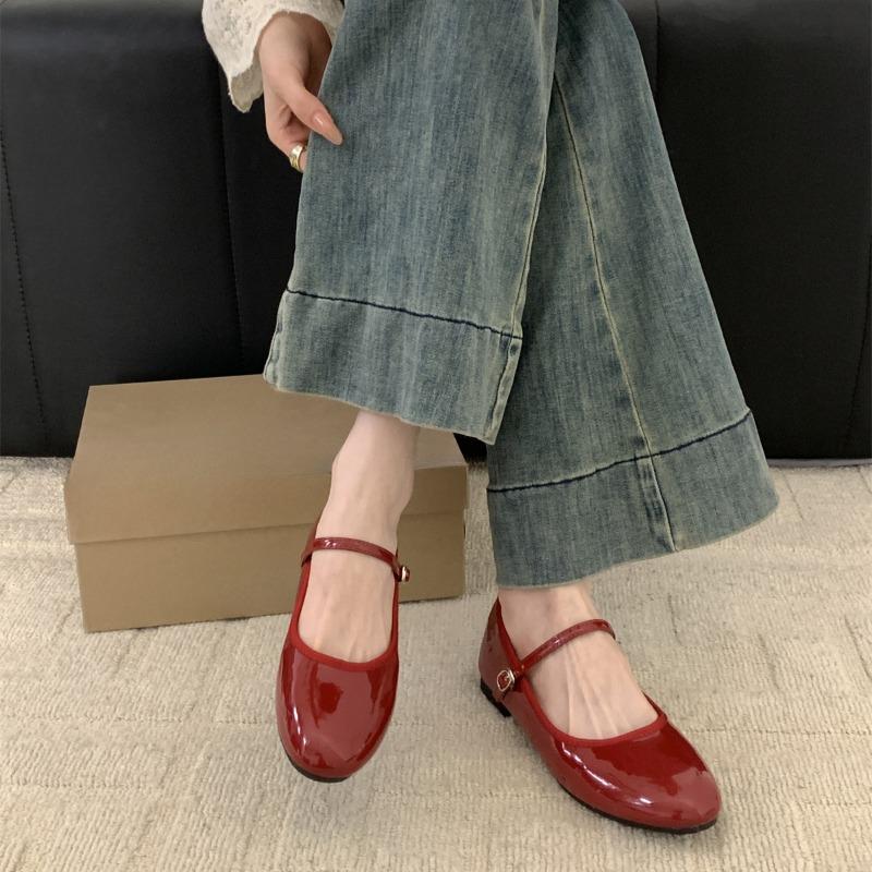 Fashion Fashion Low Heel Shoes Summer New Round Head Shallow Mouth Line with Soft Sole Anti-slip Wear Square Heel Shoes