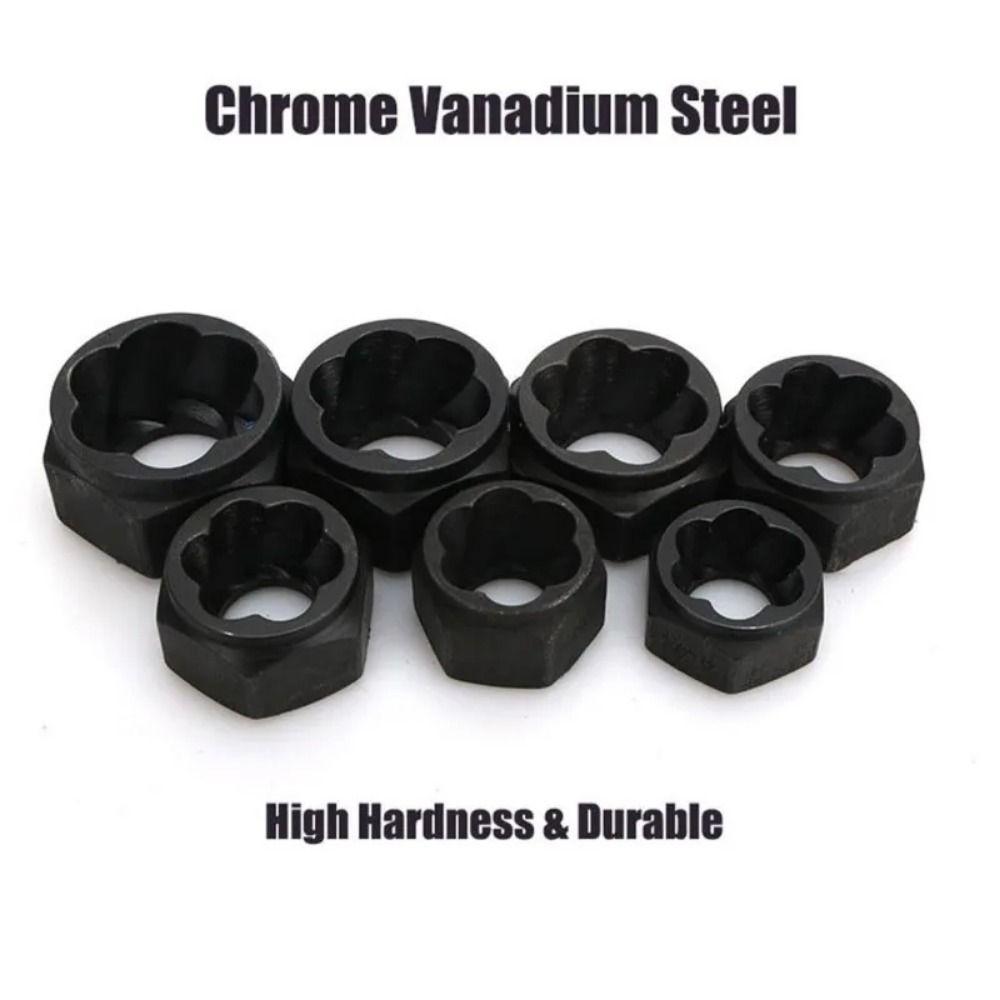 Hexagonal Design Bolt Extractor Set with Aluminum Box Nut Removal Socket  Rounded-Off Nuts