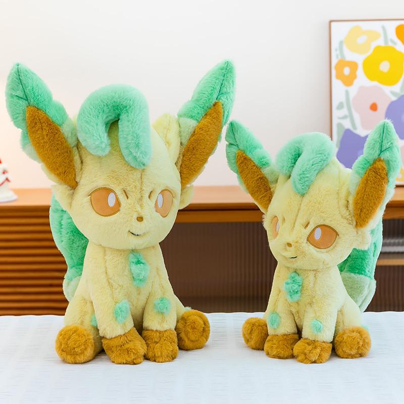 Plyšák Leafeon Kreslený Anime Plyšové Zvířátko Pro Děti A Sběratele