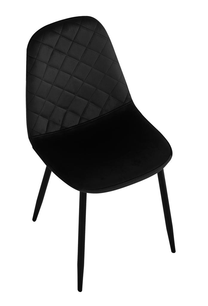 Orlando Velvet Black Velvet Chair