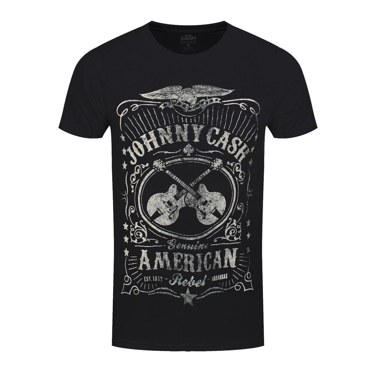 

Johnny Cash T-Shirt American Rebel New Black Official 4XL