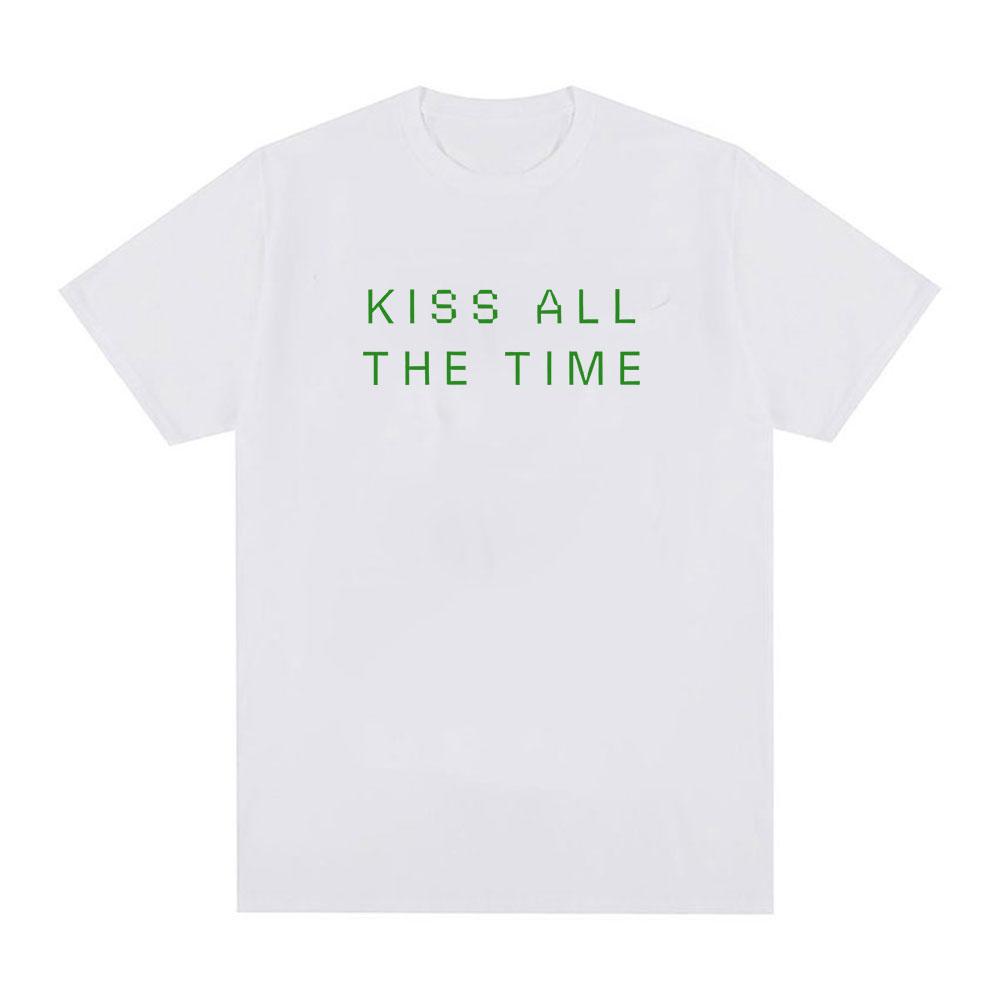 

Harry Styles Kiss All The Time Tour 2026 Letter Print T Shirt Unisex Retro ONeck Fashion Oversized Cotton TShirt Streetwear S