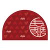 Wedding Festive Door Mat Red Absorbent Non-slip Foot Mat Can Be Wiped Washless Semi-circle Entrance Mat