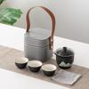 Business Gifts Travel Tea Set Kuaike Cup One Pot Three Cups Portable Cover Bowl Small Set Outdoor High-end Kung Fu Set